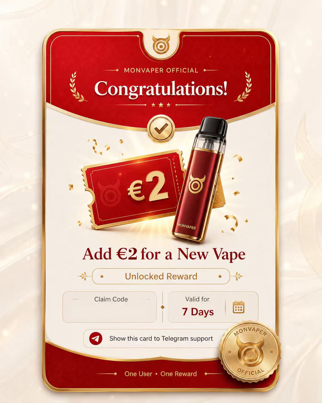 Add 200₽ for a New Vape
